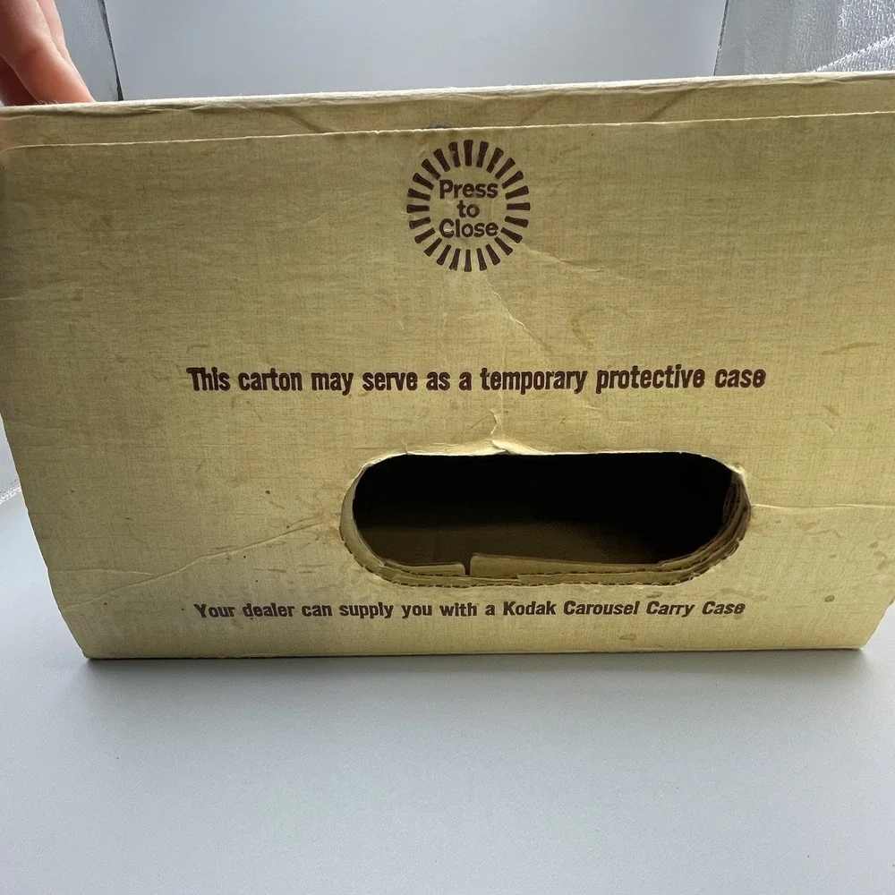Vtg Kodak Carousel Slide Projectors Box &‎ Manual ONLY OEM Original